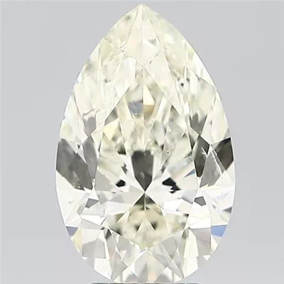 4.01ct J SI1 Rare Carat Ideal Cut Pear Diamond