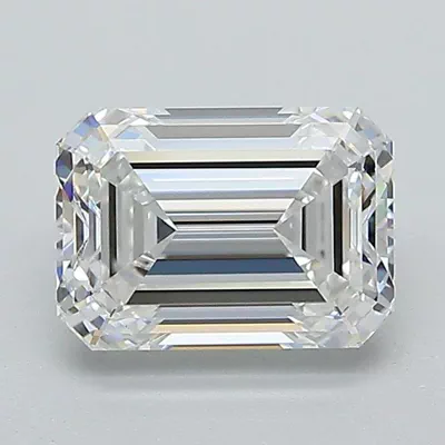 1.50ct D VS1 Excellent Cut Emerald Lab Grown Diamond