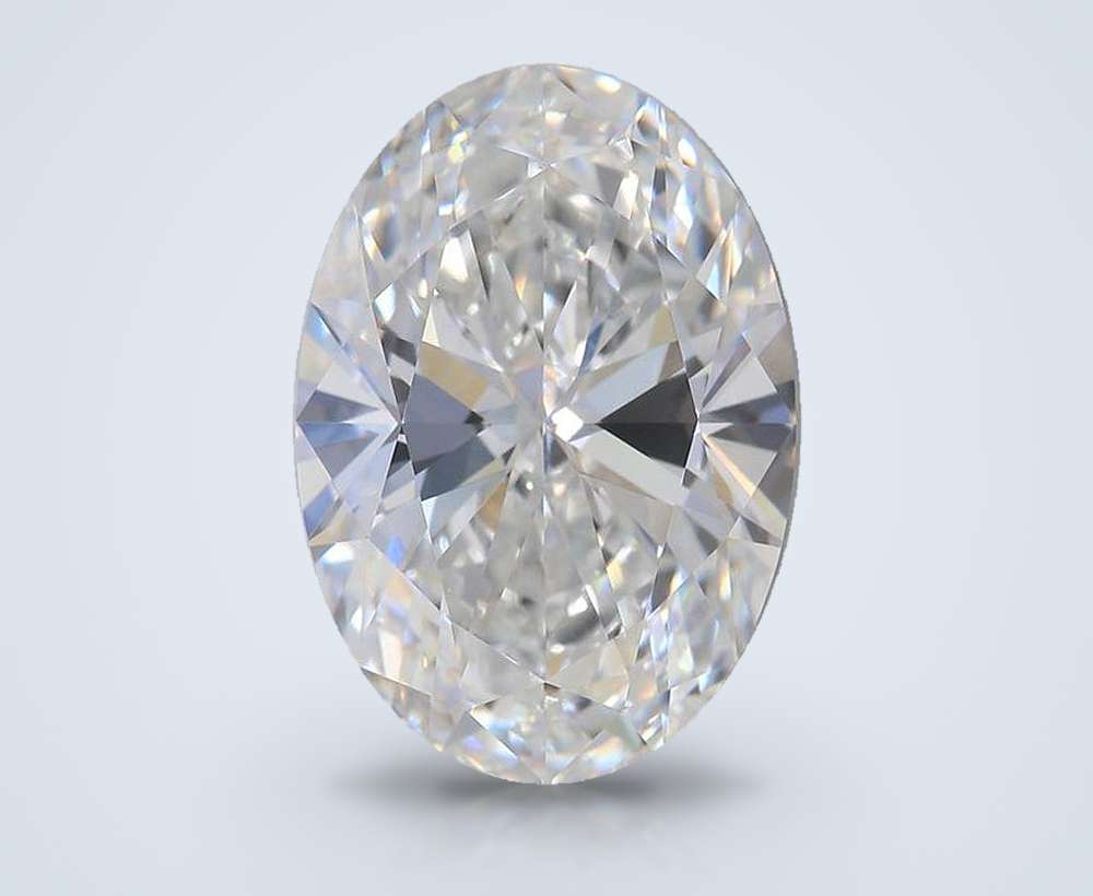 5.02ct E VVS2 Rare Carat Ideal Cut Oval Lab Grown Diamond
