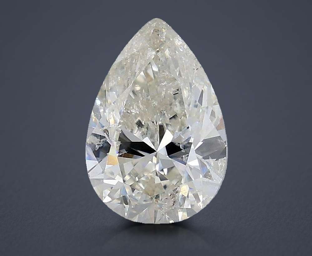 2.03ct I SI2 Rare Carat Ideal Cut Pear Diamond