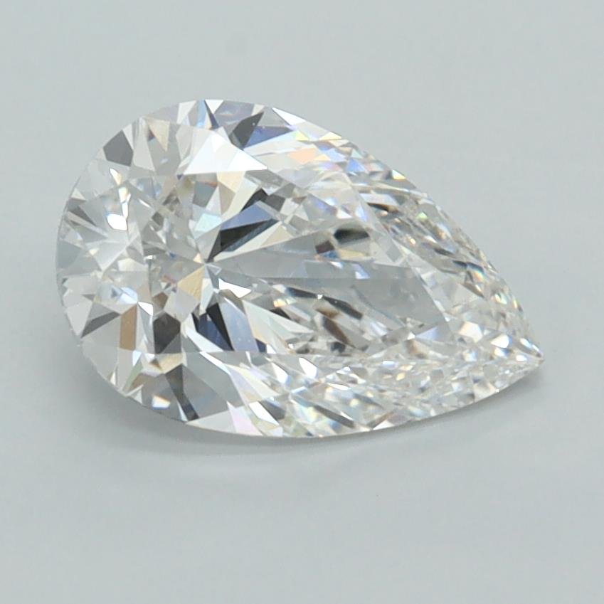 1.51ct E VVS2 Rare Carat Ideal Cut Pear Lab Grown Diamond