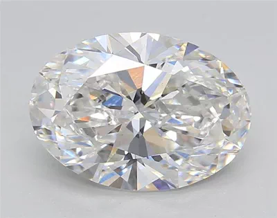 3.02ct D VS1 Rare Carat Ideal Cut Oval Lab Grown Diamond