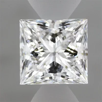 0.87ct E VVS2 Rare Carat Ideal Cut Princess Lab Grown Diamond