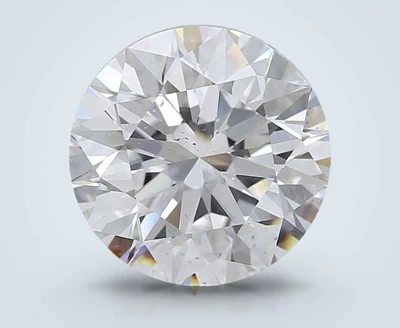 6.51ct D SI1 Rare Carat Ideal Cut Round Diamond