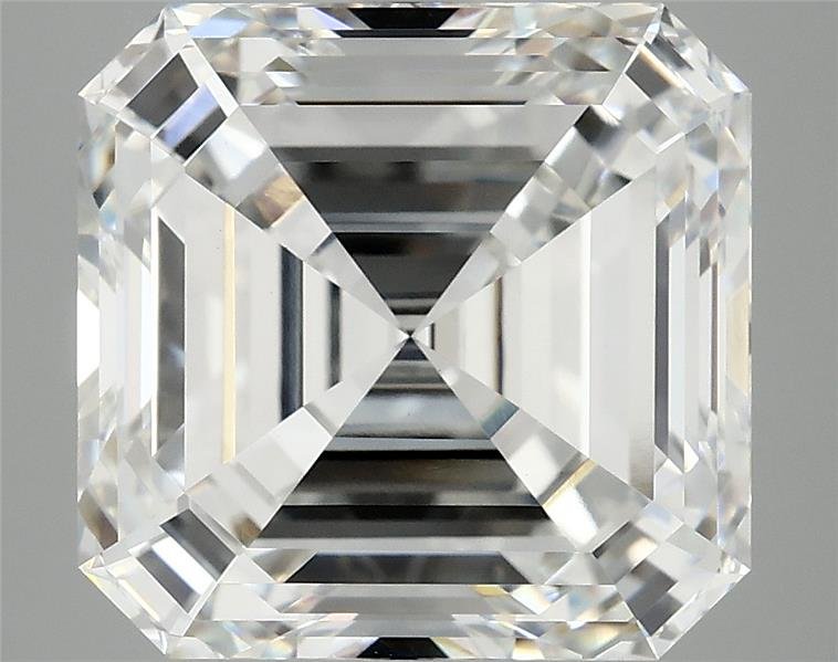 7.04ct F VVS2 Rare Carat Ideal Cut Asscher Lab Grown Diamond