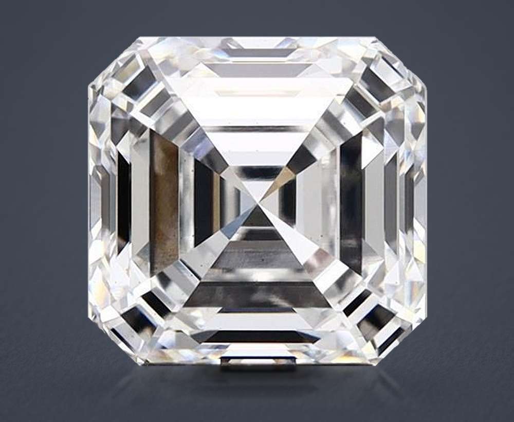 3.59ct E VS2 Rare Carat Ideal Cut Asscher Lab Grown Diamond