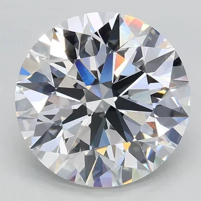 2.87ct D VS1 Rare Carat Ideal Cut Round Lab Grown Diamond