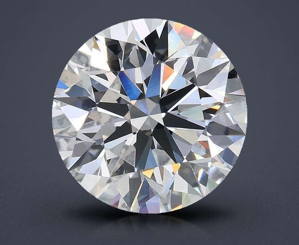 2.87ct D VS1 Rare Carat Ideal Cut Round Lab Grown Diamond