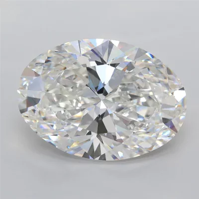 7.04ct F VVS2 Rare Carat Ideal Cut Oval Lab Grown Diamond