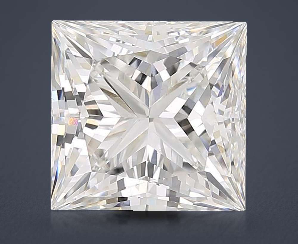 5.06ct G VS1 Rare Carat Ideal Cut Princess Lab Grown Diamond