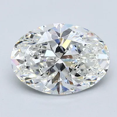 2.00ct H SI1 Rare Carat Ideal Cut Oval Diamond