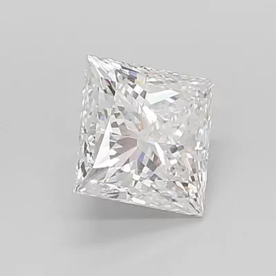 2.03ct E VVS2 Rare Carat Ideal Cut Princess Lab Grown Diamond