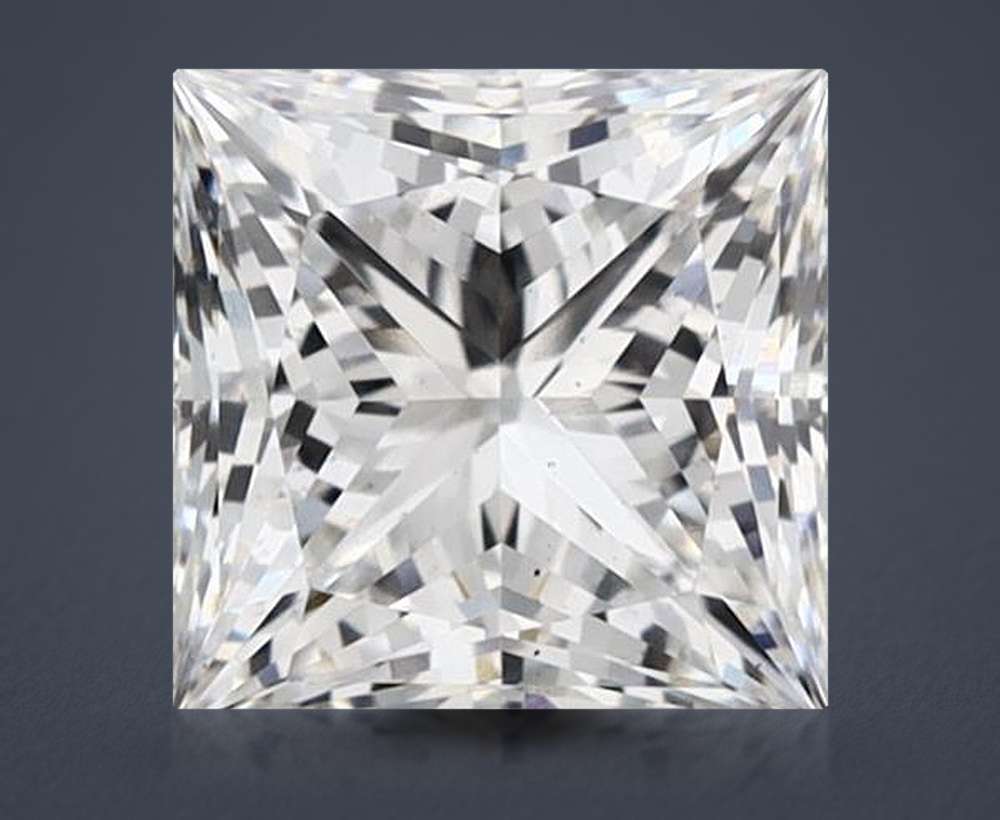 1.04ct E VS2 Rare Carat Ideal Cut Princess Lab Grown Diamond