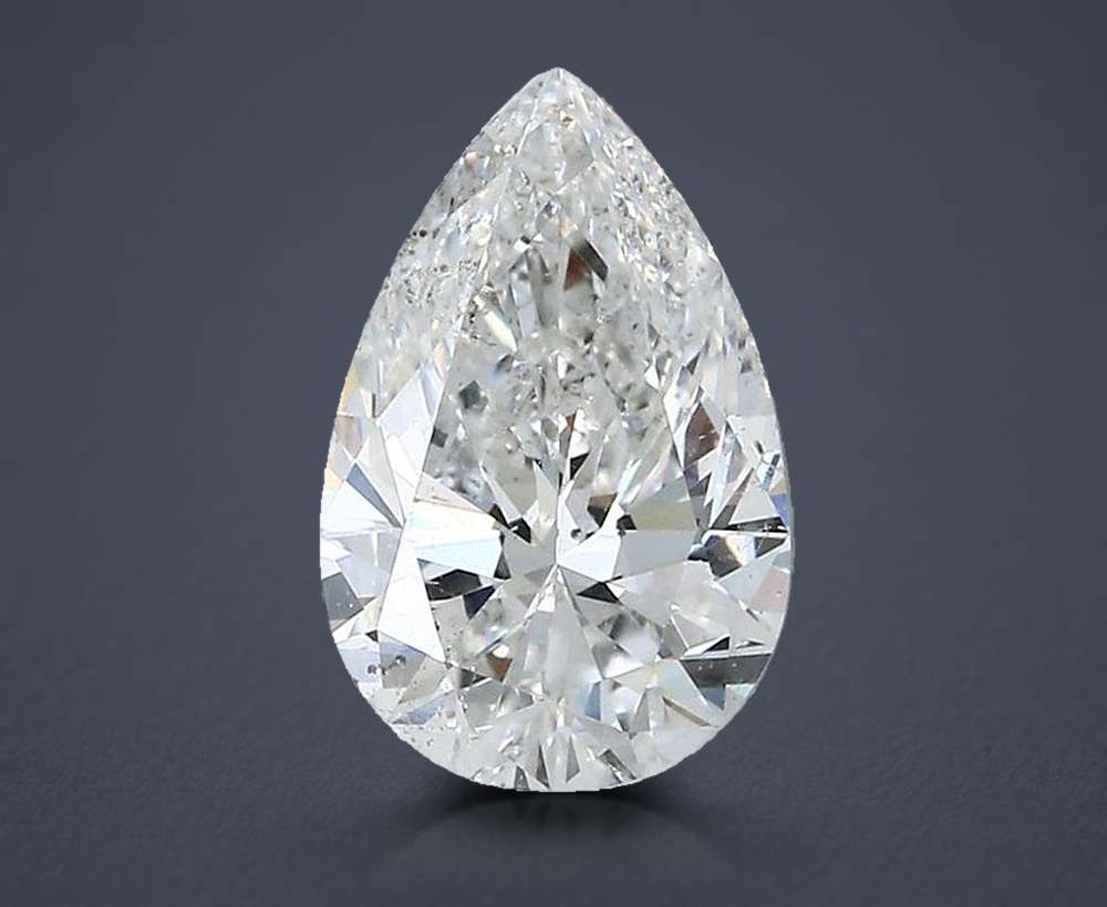 2.00ct F SI2 Rare Carat Ideal Cut Pear Diamond