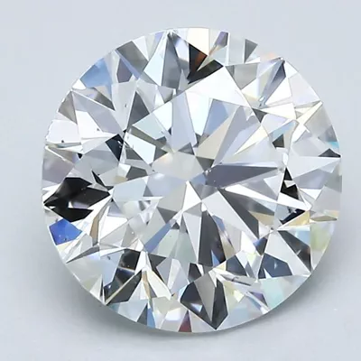 3.01ct D VS2 Rare Carat Ideal Cut Round Diamond