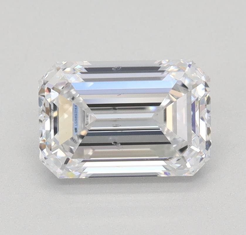 1.02ct D SI1 Rare Carat Ideal Cut Emerald Lab Grown Diamond