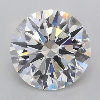 4.06ct F VVS2 Rare Carat Ideal Cut Round Lab Grown Diamond