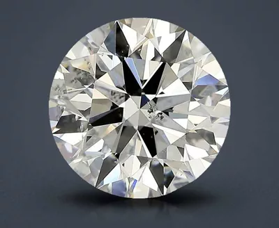 2.77ct K SI2 Rare Carat Ideal Cut Round Diamond