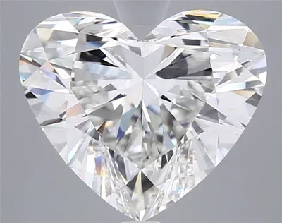 5.03ct G VVS2 Rare Carat Ideal Cut Heart Lab Grown Diamond
