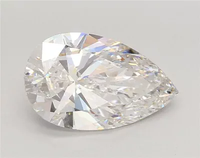 4.06ct F VS1 Rare Carat Ideal Cut Pear Lab Grown Diamond