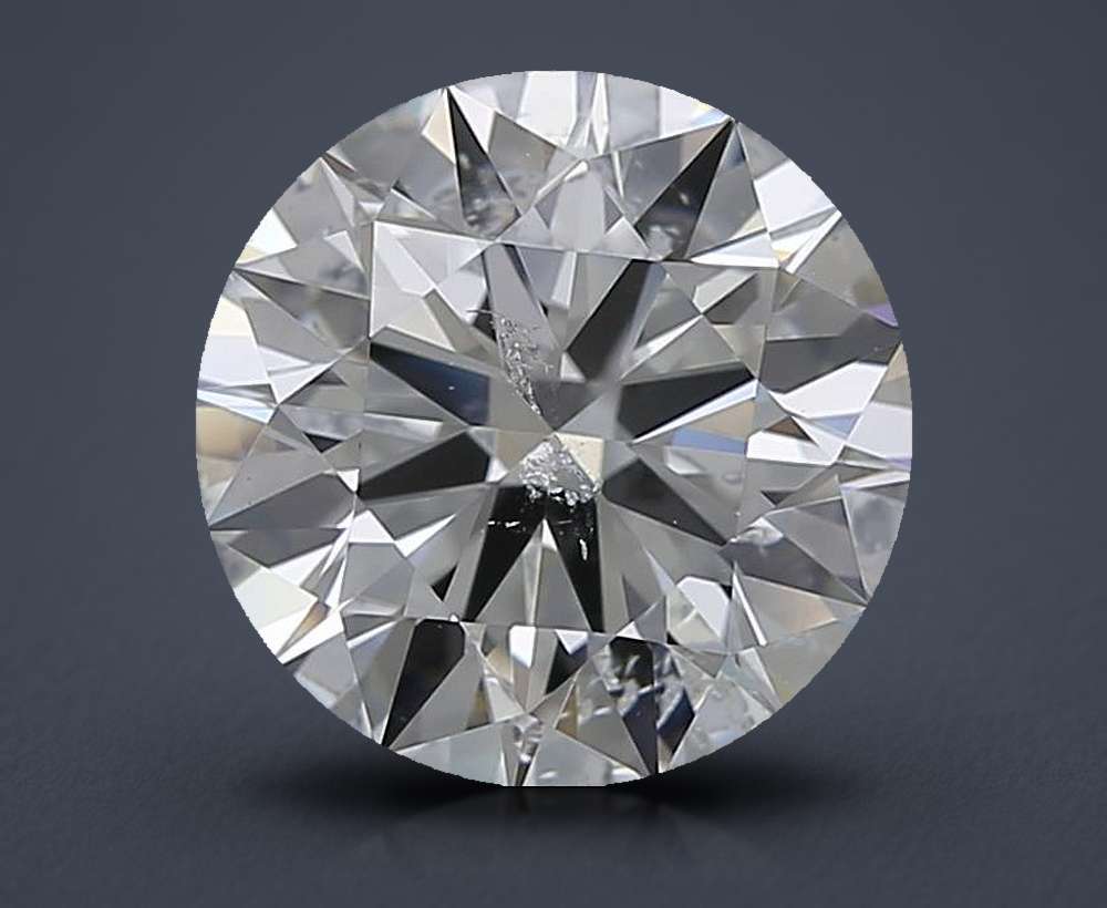 2.17ct G SI2 Rare Carat Ideal Cut Round Diamond