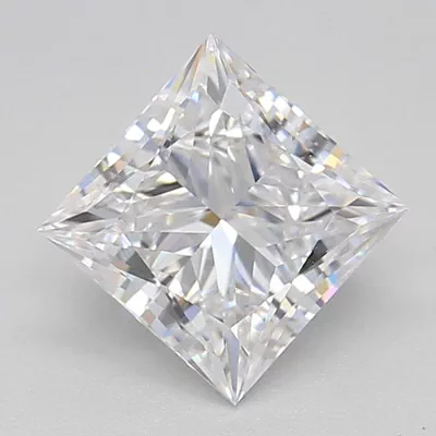 1.04ct D IF Rare Carat Ideal Cut Princess Lab Grown Diamond