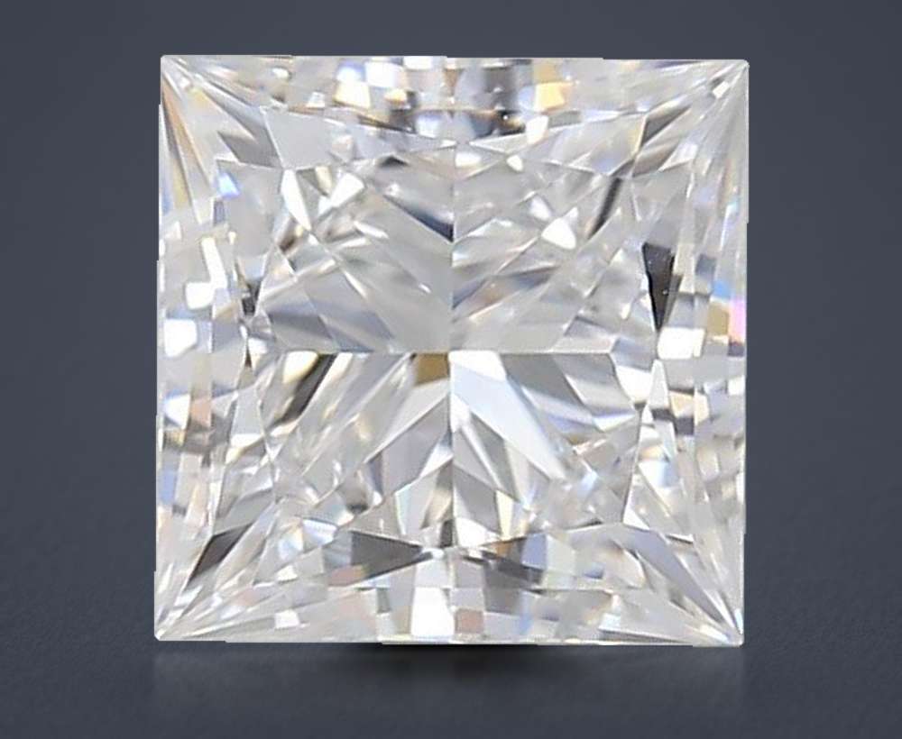 1.04ct D IF Rare Carat Ideal Cut Princess Lab Grown Diamond