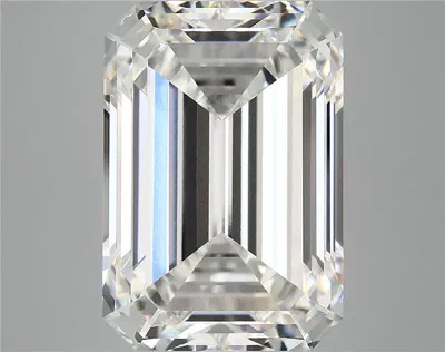 12.42ct F VS1 Excellent Cut Emerald Lab Grown Diamond