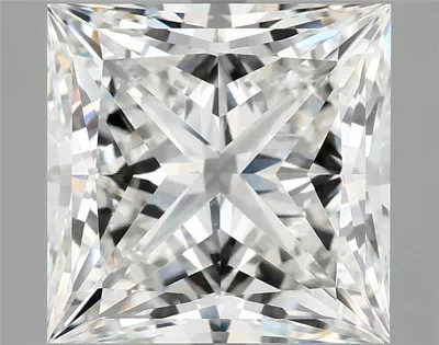 8.24ct F VVS2 Rare Carat Ideal Cut Princess Lab Grown Diamond
