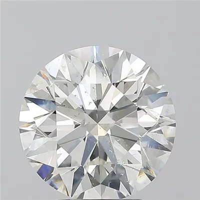 3.51ct I SI2 Rare Carat Ideal Cut Round Diamond