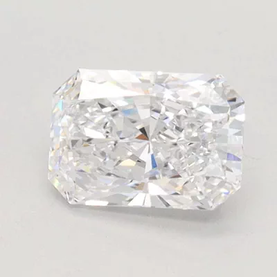 1.08ct D VVS1 Rare Carat Ideal Cut Radiant Lab Grown Diamond