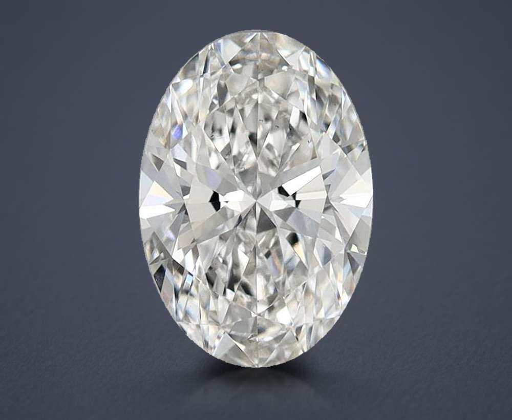 1.64ct F VS2 Rare Carat Ideal Cut Oval Lab Grown Diamond