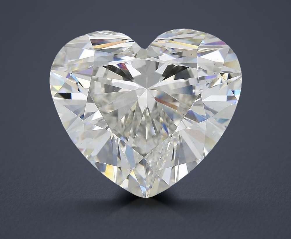 20.96ct F VS1 Rare Carat Ideal Cut Heart Lab Grown Diamond
