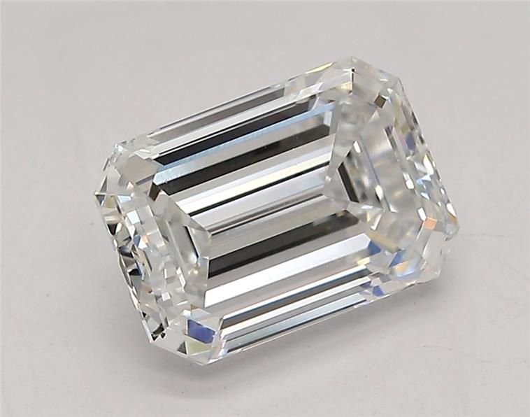 1.59ct D SI1 Rare Carat Ideal Cut Emerald Lab Grown Diamond
