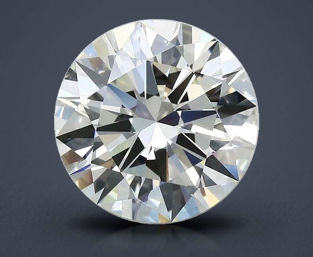 3.71ct K VS1 Rare Carat Ideal Cut Round Diamond