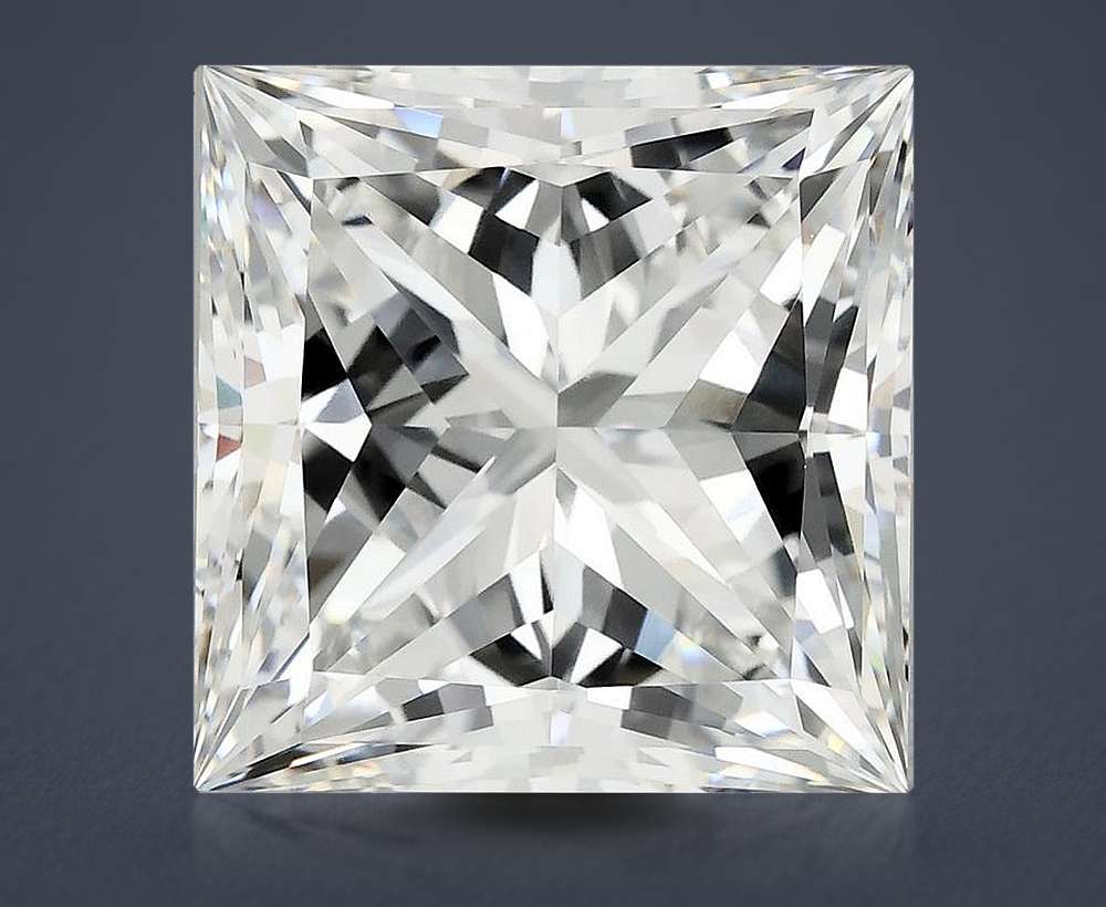 10.20ct F VVS2 Rare Carat Ideal Cut Princess Lab Grown Diamond