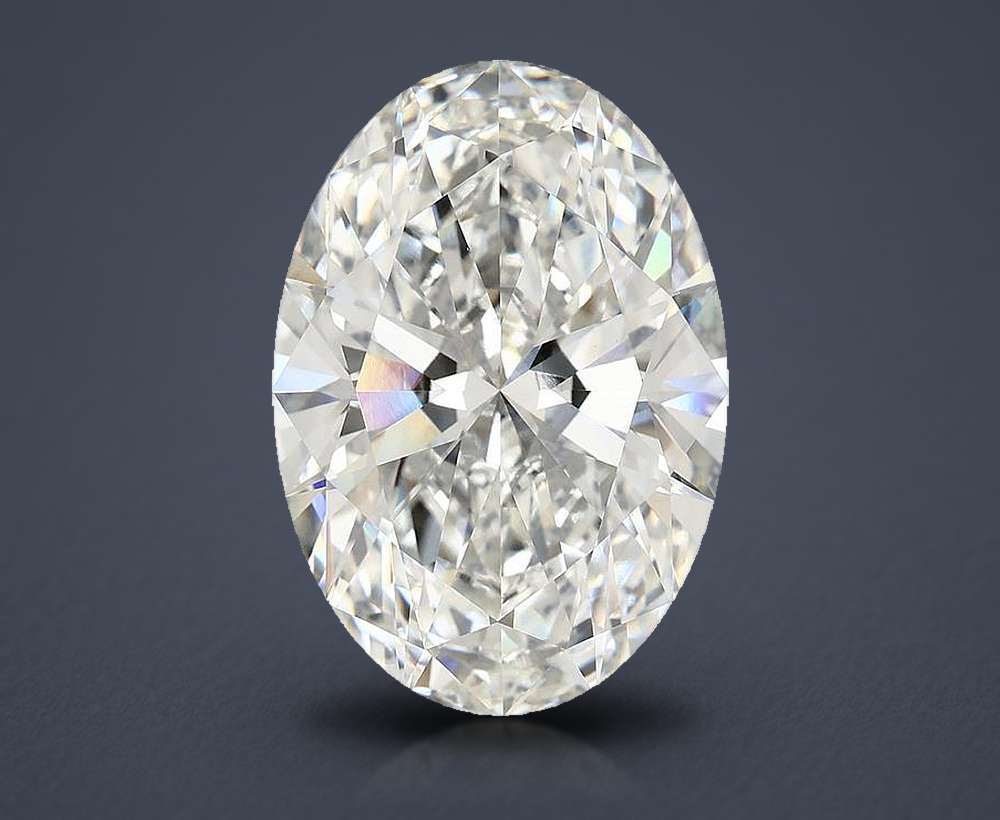 10.20ct F VVS2 Rare Carat Ideal Cut Oval Lab Grown Diamond