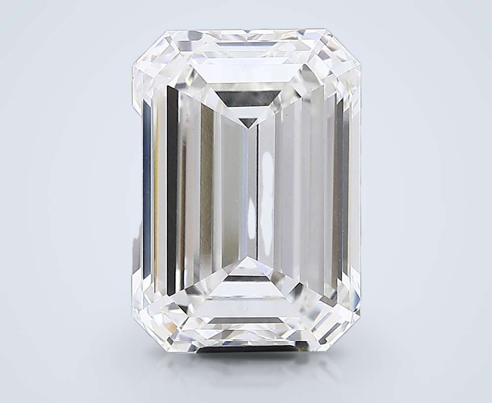 20.00ct G VVS2 Rare Carat Ideal Cut Emerald Lab Grown Diamond