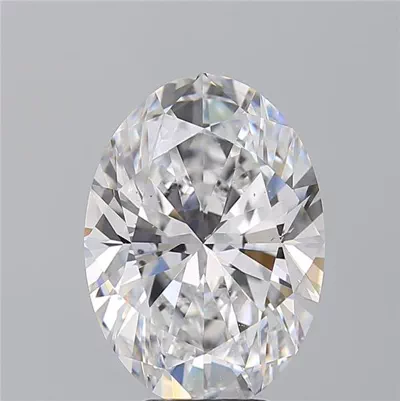 6.02ct D SI1 Rare Carat Ideal Cut Oval Diamond