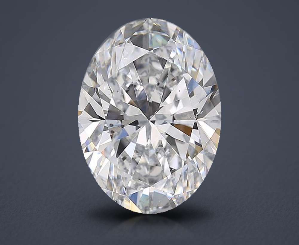 6.02ct D SI1 Rare Carat Ideal Cut Oval Diamond