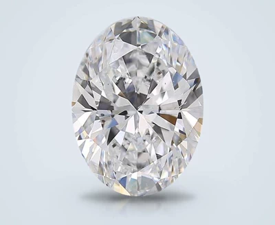 6.02ct D SI1 Rare Carat Ideal Cut Oval Diamond