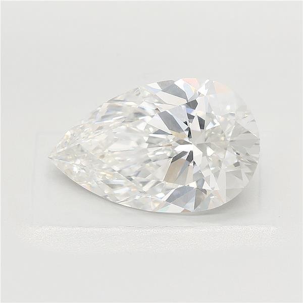 4.07ct F VVS2 Rare Carat Ideal Cut Pear Lab Grown Diamond