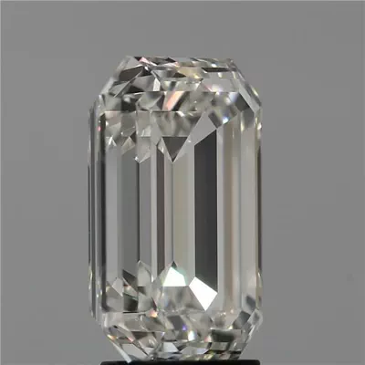 5.03ct J VVS2 Rare Carat Ideal Cut Emerald Diamond