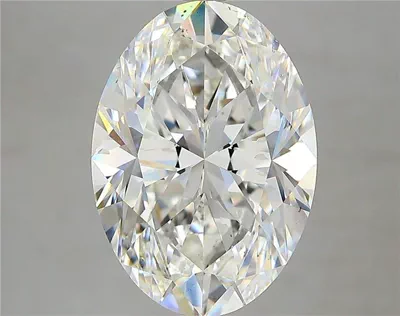 6.03ct F SI1 Rare Carat Ideal Cut Oval Diamond