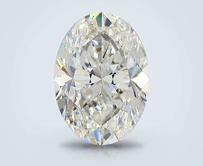 6.03ct F SI1 Rare Carat Ideal Cut Oval Diamond
