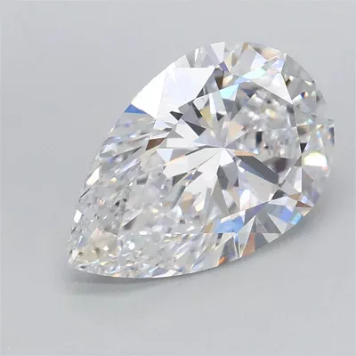 1.58ct D VS1 Rare Carat Ideal Cut Pear Lab Grown Diamond
