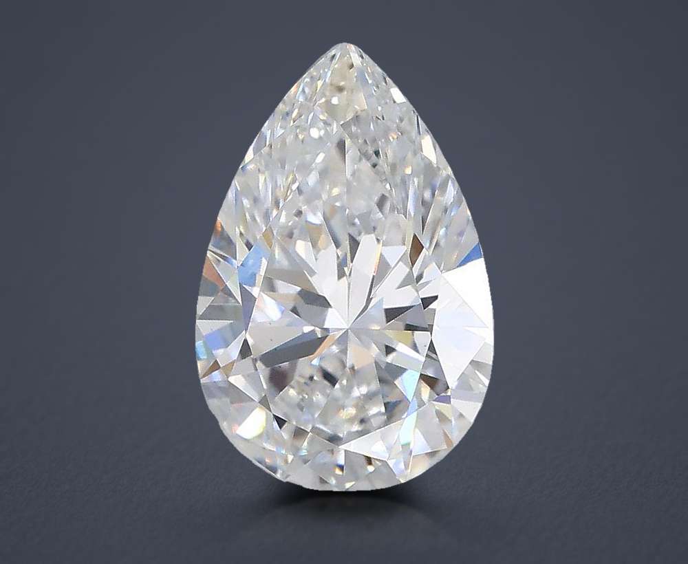 1.58ct D VS1 Rare Carat Ideal Cut Pear Lab Grown Diamond
