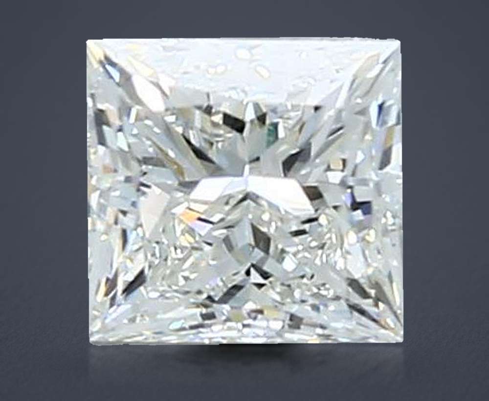 0.90ct I VVS2 Rare Carat Ideal Cut Princess Diamond