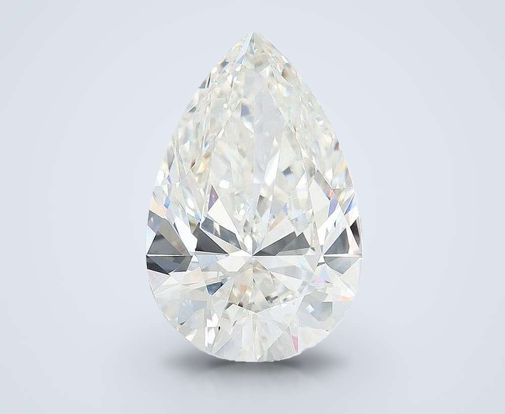 13.07ct G VVS2 Rare Carat Ideal Cut Pear Lab Grown Diamond