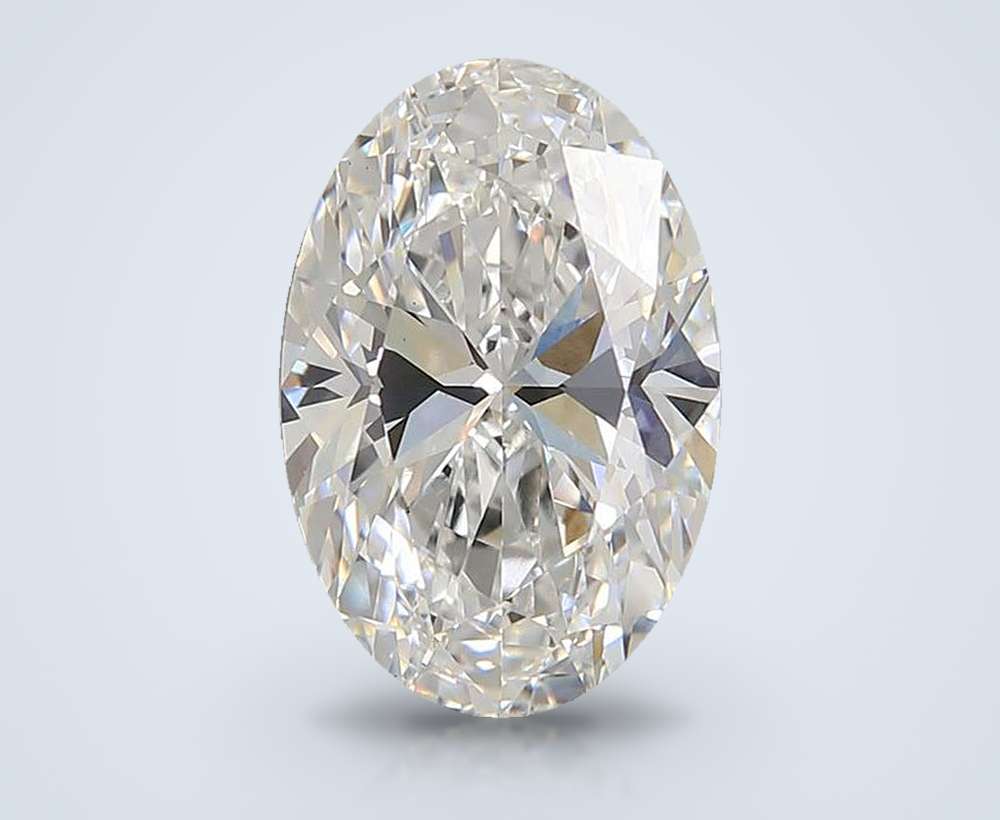 4.09ct E VVS2 Rare Carat Ideal Cut Oval Lab Grown Diamond